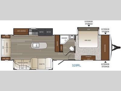 Floorplan - 2016 Keystone RV Outback 328RL