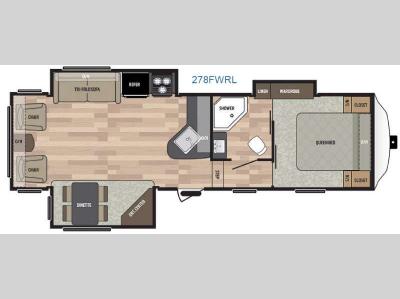 Floorplan - 2016 Keystone RV Springdale 278FWRL