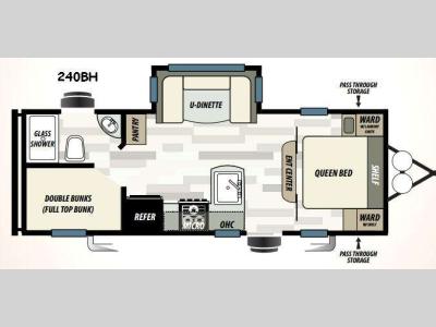 Floorplan - 2016 Forest River RV EVO ATS 240BH