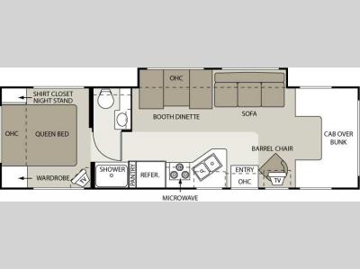 Floorplan - 2007 Four Winds RV Four Winds 31P