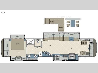 Floorplan - 2016 Forest River RV Berkshire XLT 43A