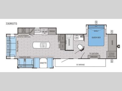 Floorplan - 2016 Jayco Eagle 330RSTS