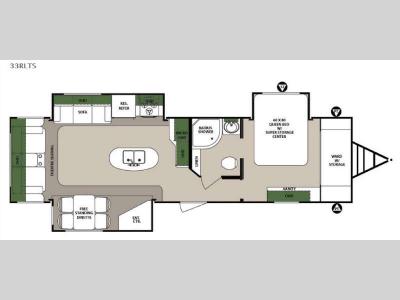 Floorplan - 2016 Forest River RV Surveyor 33RLTS