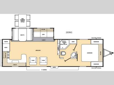Floorplan - 2016 Coachmen RV Catalina 283RKS