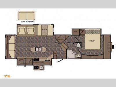 Floorplan - 2016 CrossRoads RV Sunset Trail Grand Reserve SF33RL