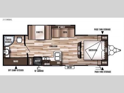Floorplan - 2016 Forest River RV Wildwood X-Lite 272RBXL