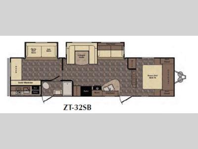 Floorplan - 2016 CrossRoads RV Zinger ZT32SB