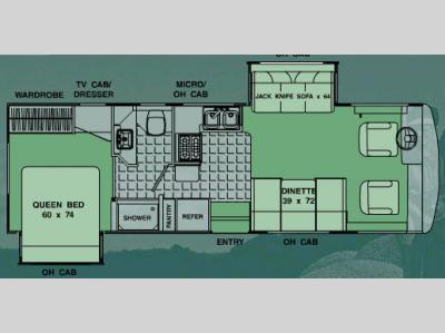 Floorplan - 2006 Georgie Boy Pursuit 2970 DS