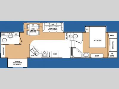 Floorplan - 2007 Keystone RV Challenger 33DBB