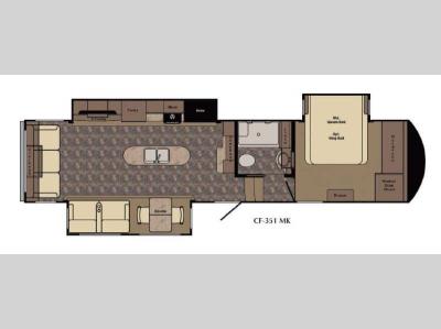 Floorplan - 2016 CrossRoads RV Cruiser Touring Edition 351 MK