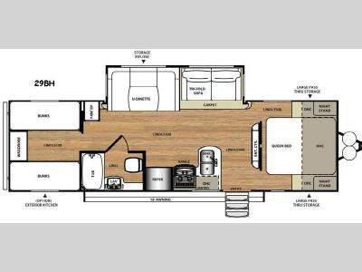 Floorplan - 2016 Forest River RV Salem Hemisphere Lite 29BH