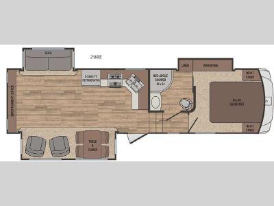 Floorplan - 2016 Forest River RV Sabre Lite 29RE