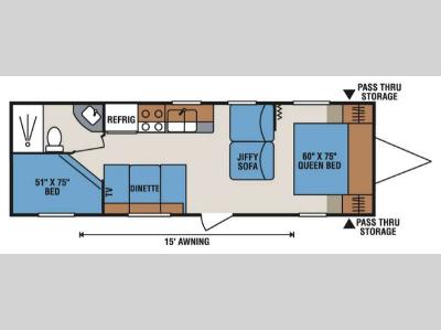 Floorplan - 2016 KZ Sportsmen Show Stopper LE S272BHSS