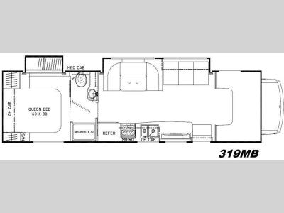Floorplan - 2016 Coachmen RV Leprechaun 319MB Ford 450