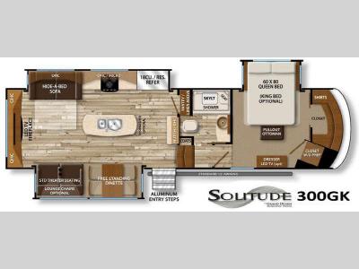 Floorplan - 2016 Grand Design Solitude 300GK