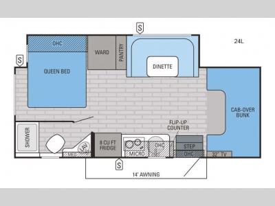 Floorplan - 2016 Jayco Melbourne 24L