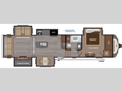 Floorplan - 2016 Keystone RV Montana 3660 RL