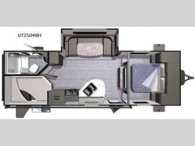 Floorplan - 2016 Highland Ridge RV Open Range Ultra Lite UT2504BH