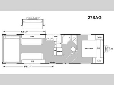 Floorplan - 2017 Eclipse Attitude Pro-Lite 27SAG