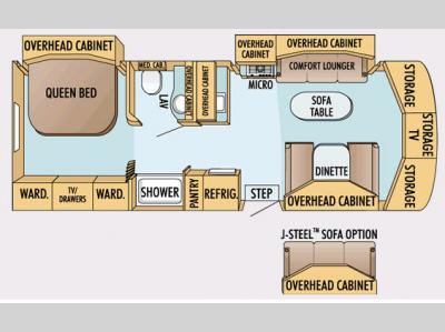 Floorplan - 2007 Jayco Melbourne 29C