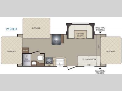 Floorplan - 2016 Keystone RV Bullet Crossfire 2190EX