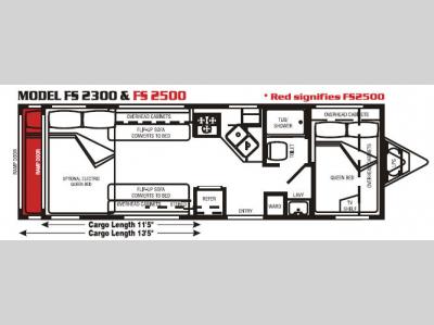 Floorplan - 2006 Rage'n  Xtra-Lite FS 2500