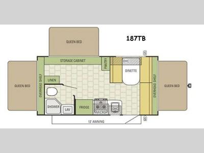 Floorplan - 2017 Starcraft Travel Star 187TB
