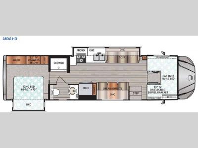 Floorplan - 2016 Dynamax FORCE 35DS HD
