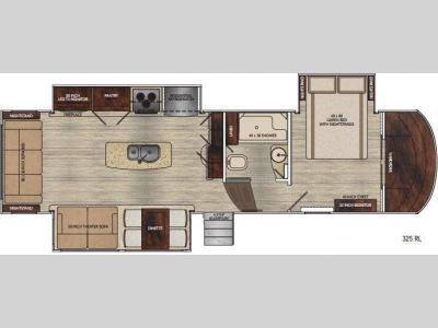 Floorplan - 2016 Vanleigh RV Vilano 325RL