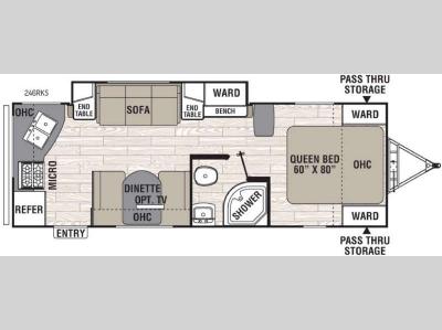 Floorplan - 2017 Coachmen RV Freedom Express 246RKS