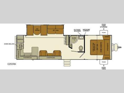 Floorplan - 2017 EverGreen RV i-Go G293RK