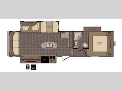 Floorplan - 2017 CrossRoads RV Longhorn ReZerve LFZ29RL