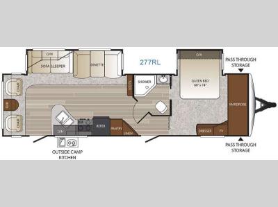 Floorplan - 2017 Keystone RV Outback 277RL