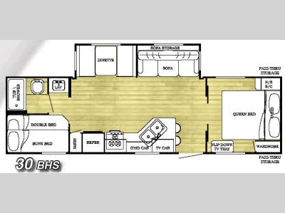Floorplan - 2006 Gulf Stream RV Conquest 30BHS