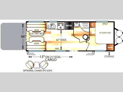 Floorplan - 2016 Forest River RV Wildwood X-Lite 211SSXL