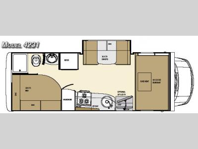 Floorplan - 2007 Gulf Stream RV Vista Mini 4231