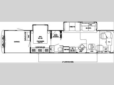 Floorplan - 2007 Newmar All Star ATME 4153