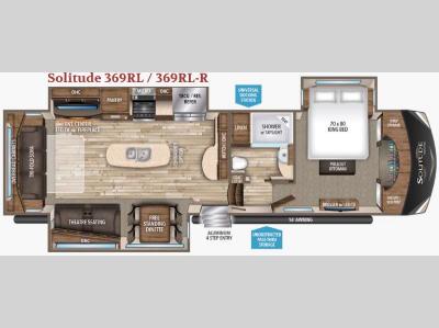 Floorplan - 2017 Grand Design Solitude 369RL R