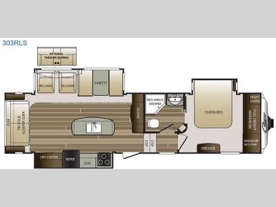 Floorplan - 2017 Keystone RV Cougar 303RLS