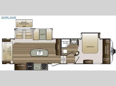 Floorplan - 2017 Keystone RV Cougar 303RLSWE