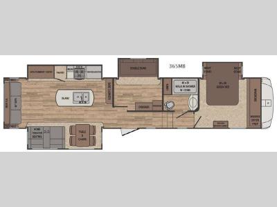 Floorplan - 2017 Forest River RV Sabre 365MB
