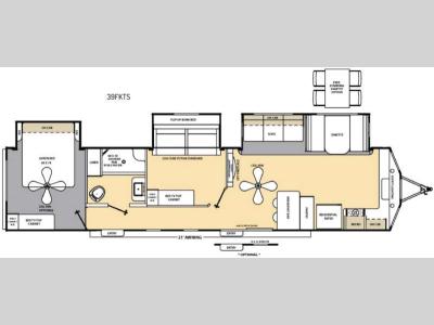 Floorplan - 2017 Coachmen RV Catalina Destination Series 39FKTS