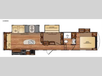 Floorplan - 2017 Forest River RV Wildcat 38MBX