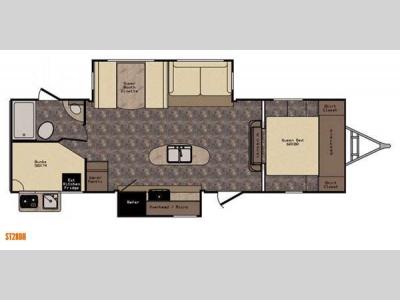 Floorplan - 2017 CrossRoads RV Sunset Trail Grand Reserve ST28BH