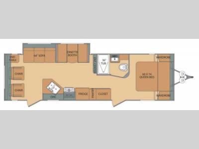 Floorplan - 2017 Shasta RVs Oasis 26RL