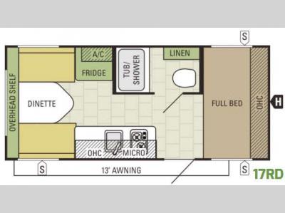 Floorplan - 2017 Starcraft AR-ONE 17RD