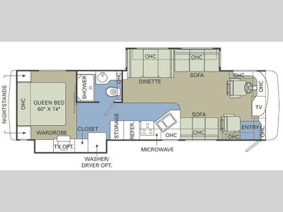 Floorplan - 2007 Holiday Rambler Neptune 34 SBD