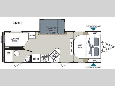 Floorplan - 2017 Dutchmen RV Aerolite 242BHS