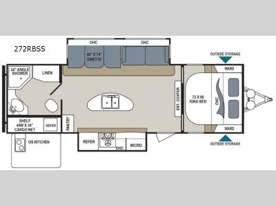 Floorplan - 2017 Dutchmen RV Aerolite 272RBSS