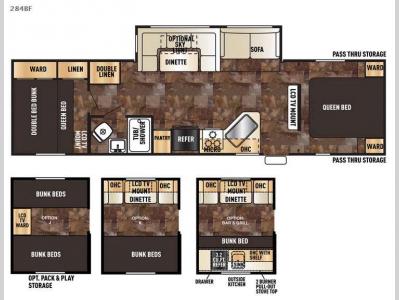 Floorplan - 2017 Forest River RV Cherokee 284BF